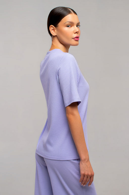 Арт. 10401/5 Пижама с брюками 44-52 (5 шт) Цвет:верх-сиреневый,низ-сиреневый
