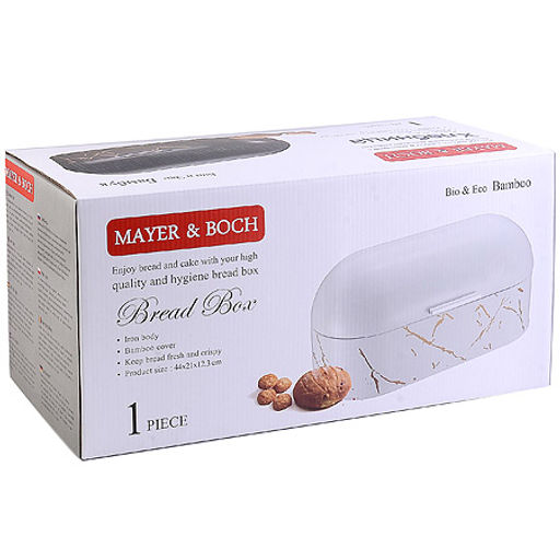 31145 Хлебница 43,5х21х21 см белый.мраморMB (х4) - Mayer&boch фото 2