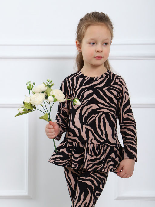 КМ151 Костюм Модница (бежевый; черный) - Милаша фото 9