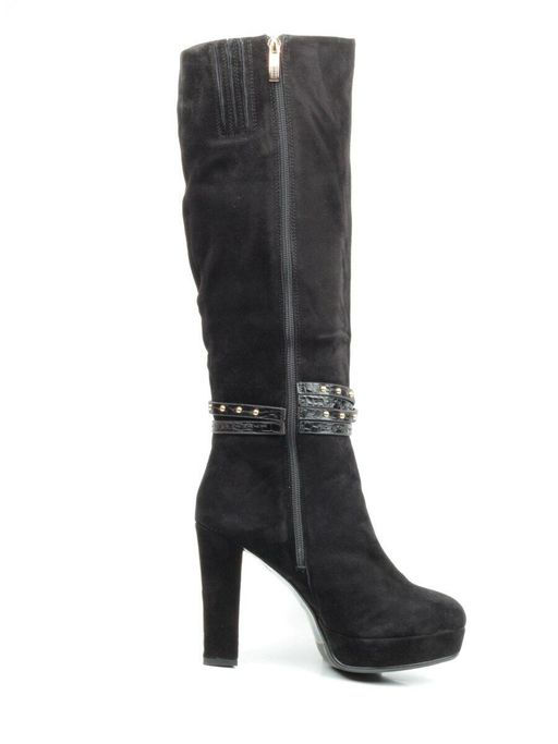 02-1407R-600Y1 4BC07F Сапоги женские (натуральная замша, натуральный мех (евромех)) - Фабричный китай фото 11