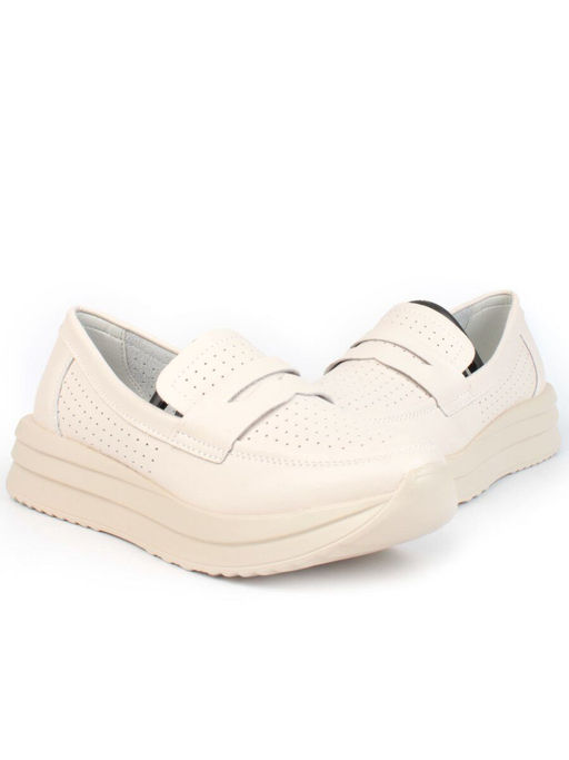 03-SD4-1D BEIGE Полуботинки женские (натуральная кожа) - Фабричный китай фото 12