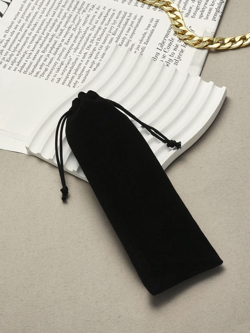 Набор мешочков бархатных 50шт. , 6*18 см, цвет чёрный (10803645)