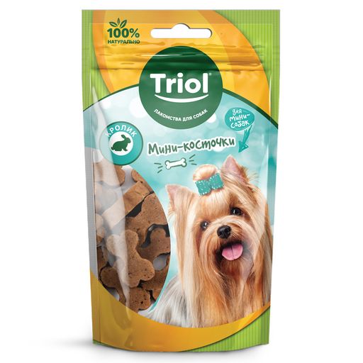 Мини-косточки из кролика для мини-собак, 50г, Triol 10171034