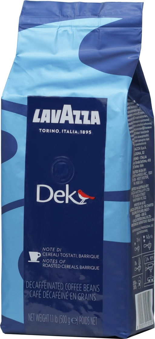 LAVAZZA. Decaffeinato (зерновой) 500 гр. мягкая упаковка