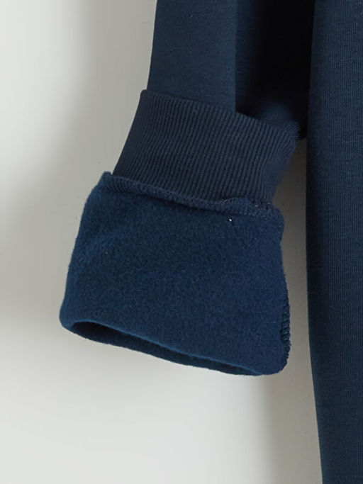 Real Madrid Bask?l? Erkek ?ocuk Kal?n Sweatshirt