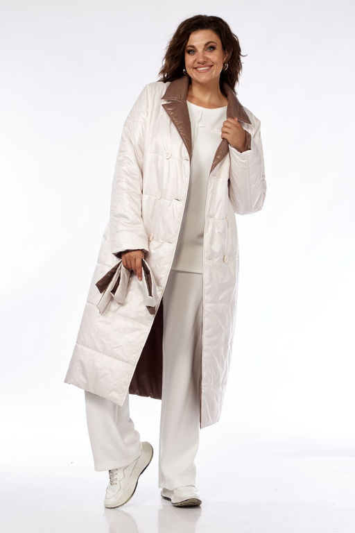 Пальто Diamant 1883 бежевый, капучино  фото 7