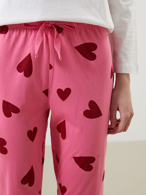 Beli Lastikli Desenli Kad?n Jogger Pijama Alt
