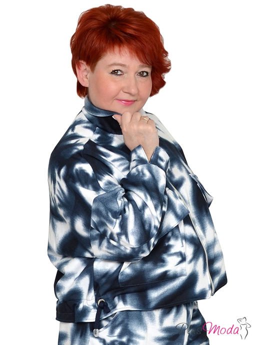 Толстовка Модель №1535 размеры 44-84 - Plusmoda фото 6