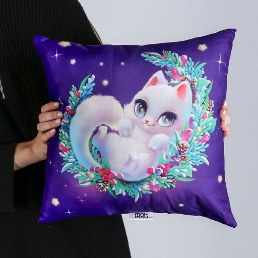 Подушка квадратная Котёнок - Mni mnu фото 6