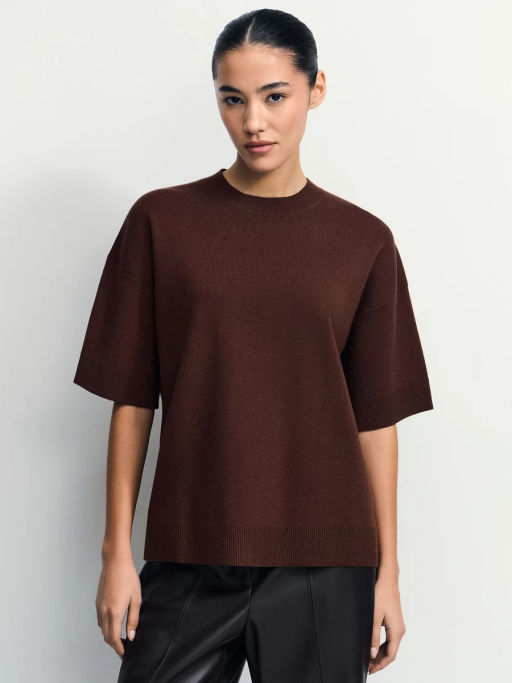 Джемпер из вискозы с рукавом 3/4 / Zarina фото 4