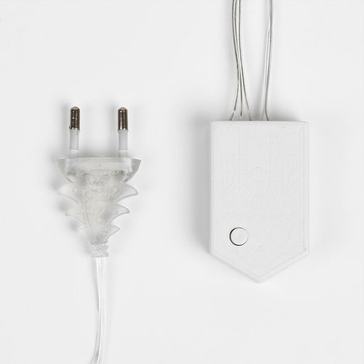 Гирлянда Бахрома 2?1.5 м с насадками Сердце, IP20, прозрачная нить, 124 LED, свечение тёплое белое, 220 В - Luazon lighting фото 4