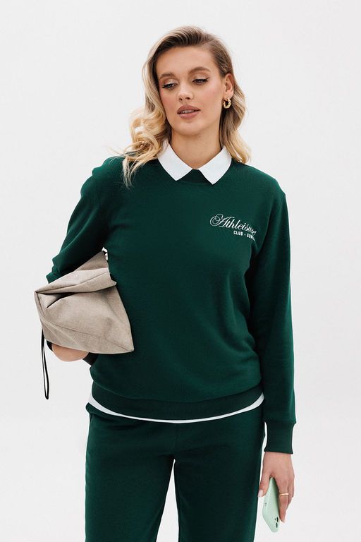 Свитшот GO F4107а/25-02.164-170 изумрудный