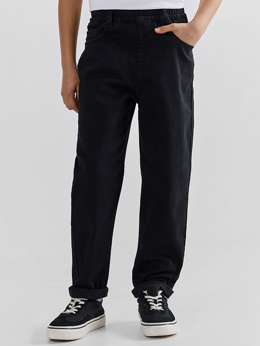 Джинсы-джоггеры для мальчиков черные - Mark formelle фото 2