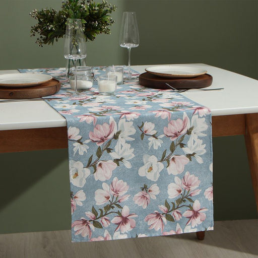 Дорожка Доляна Магнолия 40х146см, рогожка 158 г/м2, 50% хл, 50% пэ  фото 2