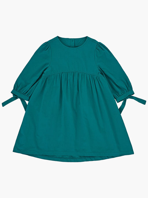 Платье для девочки из хлопка UD 7386 изумрудный - Mini maxi фото 7