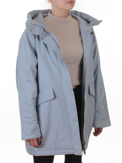 8020 LT. BLUE Куртка демисезонная женская (100 гр. холлофайбер) - Fashion фото 8