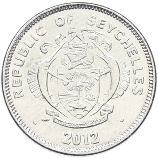 Монета 25 центов 2012 года Сейшелы