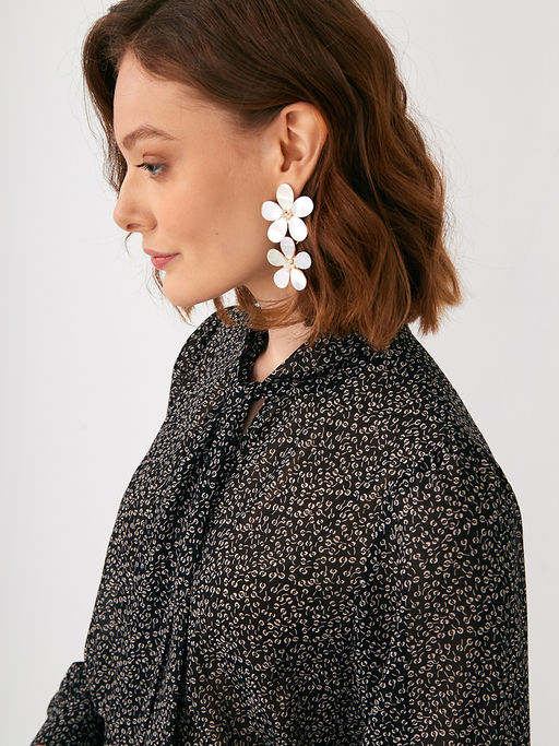 Платье шифон резинка+галстук