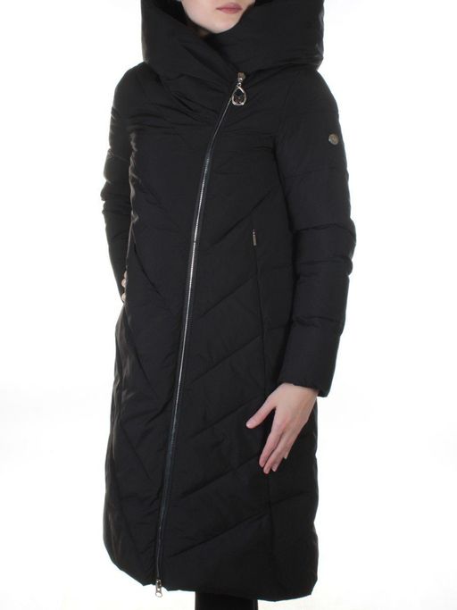 F-9917 BLACK Пальто женское зимнее Callia (200 гр. холлофайбер)