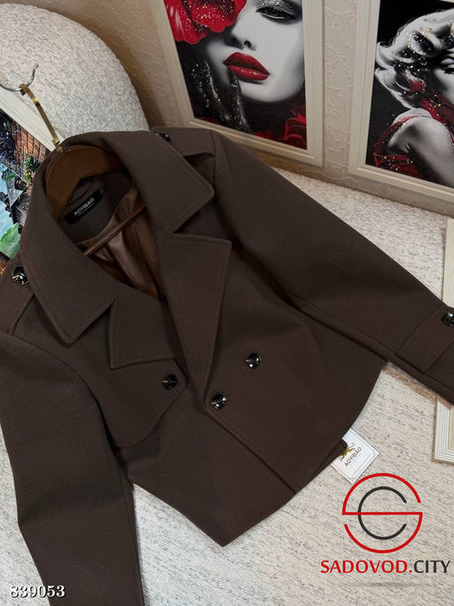 Пальто женское на пуговице - Bruno фото 4