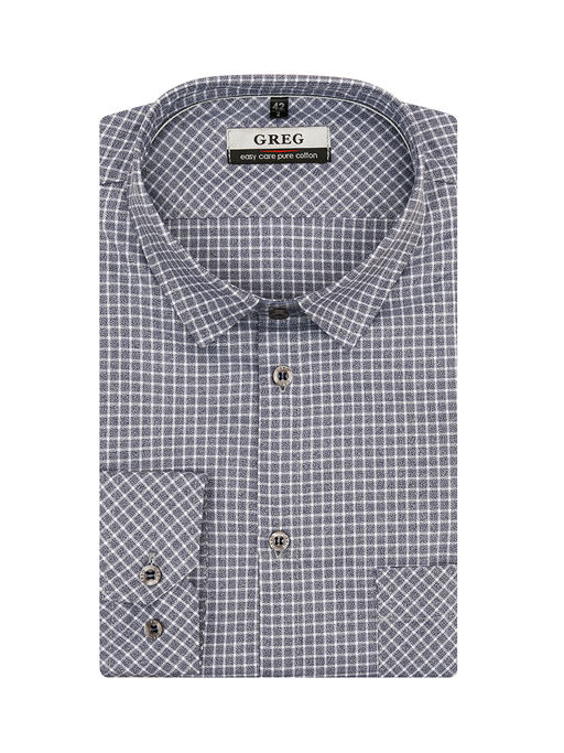 Сорочка мужская длинный рукав GREG S315/111/3519/ZN/1p  фото 2