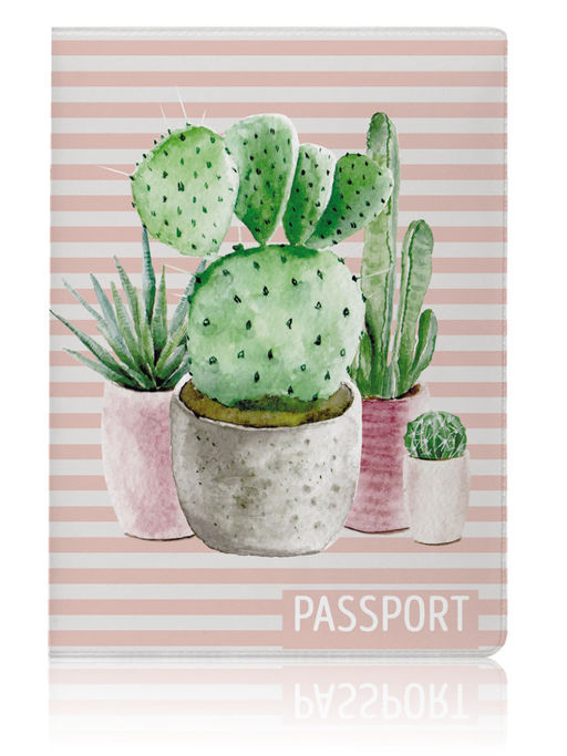 ОБЛОЖКА ДЛЯ ПАСПОРТА Cactus