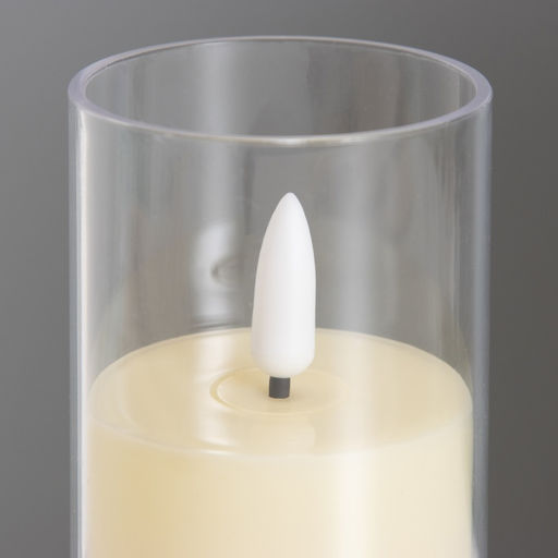 Светодиодная свеча, ночник LED RISALUX «В стакане», 3×LR44, 5.7×5.7×10 см