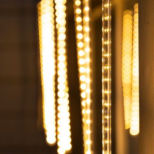 Гирлянда «Сосульки» 2.5×0.5 м, IP65, прозрачная нить, 288 LED, свечение тёплое белое с эффектом стекания, 12 В