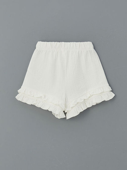 Basic Beli Lastikli K?z ?ocuk ?ort