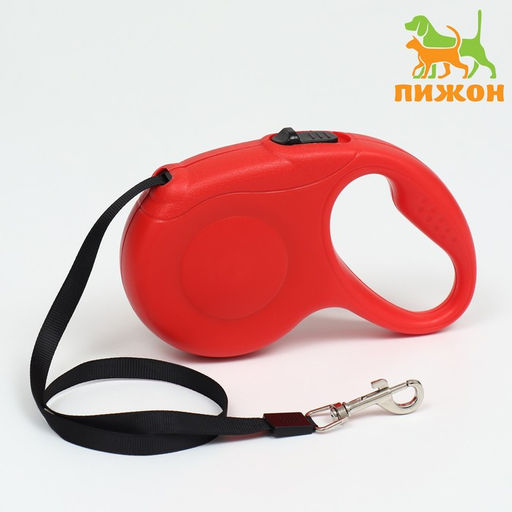 Рулетка Моноцвет, 5 м, до 15 кг, красная