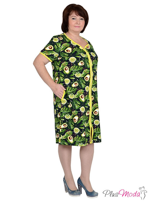 Халат Модель №609 размеры 44-84 - Plusmoda фото 2