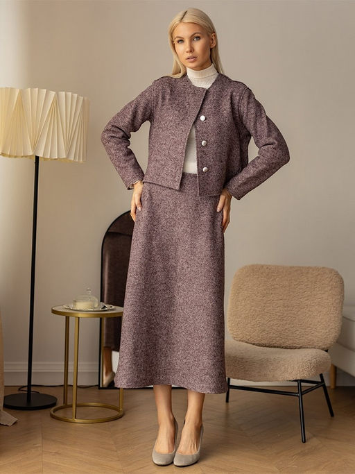 шерсть 40%, вискоза 60% юбка - Волтри фото 9