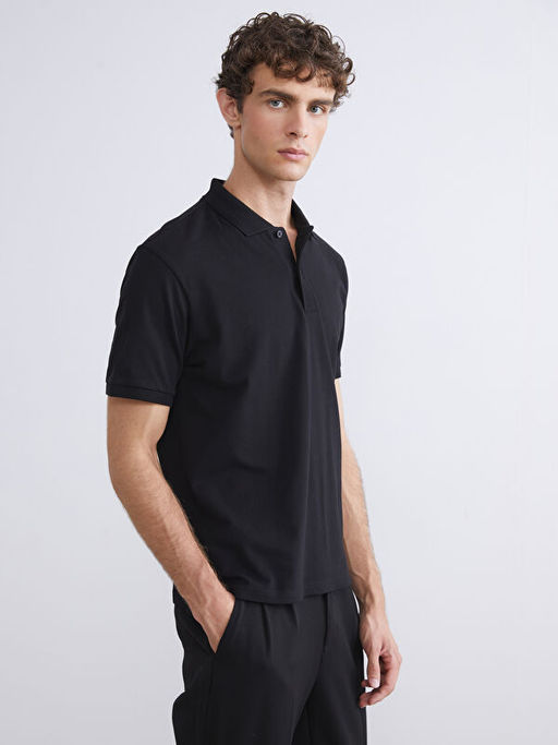 Polo Yaka D?z Erkek Ti??rt