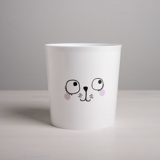 Кашпо для цветов «Мордочка», 1.6 л, d=14 см, h=14 см, пластиковое