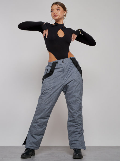 Полукомбинезон горнолыжный CHUNMAI 811Sr женский серый утеплитель 250 г/м² - Mtforce фото 16