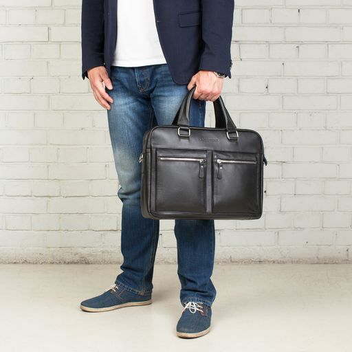 Деловая сумка для ноутбука Colston Black - Lakestone фото 10