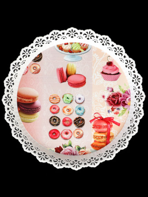 Поднос круглый 30x2,5 см / JCA168 /уп 120/ - Галеонтрейд фото 11