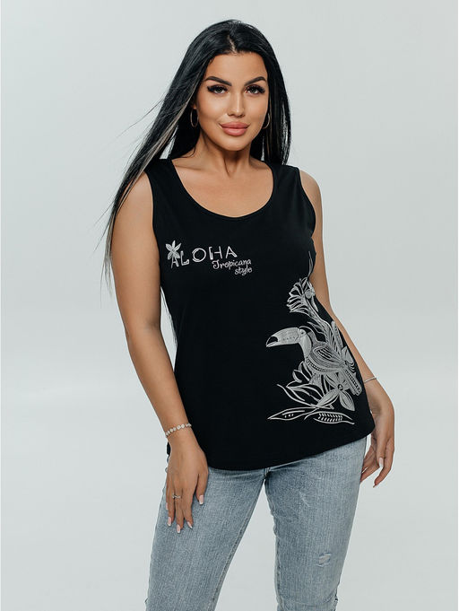 Бали майка женская (темно-зеленый ) - Lovetex фото 8