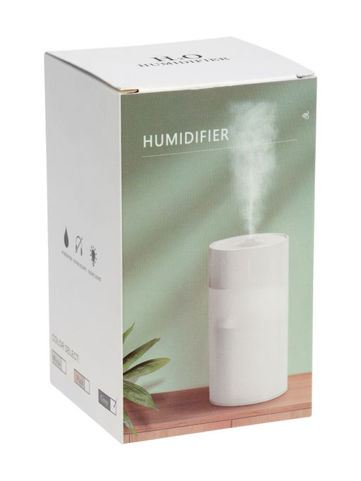 Увлажнитель воздуха Luazon HM-1, ультразвуковой, 260 мл, с подсветкой, 2 Вт, портативный, серый