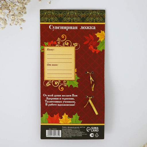 Ложка с фигурной ручкой Лучшему учителю - Семейные традиции фото 7