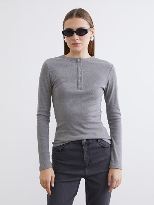 Bisiklet Yaka Fitilli Kad?n Body