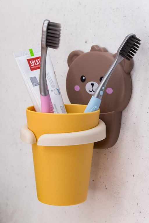 Настенный держатель для зубных щеток Bear - I likegift фото 2