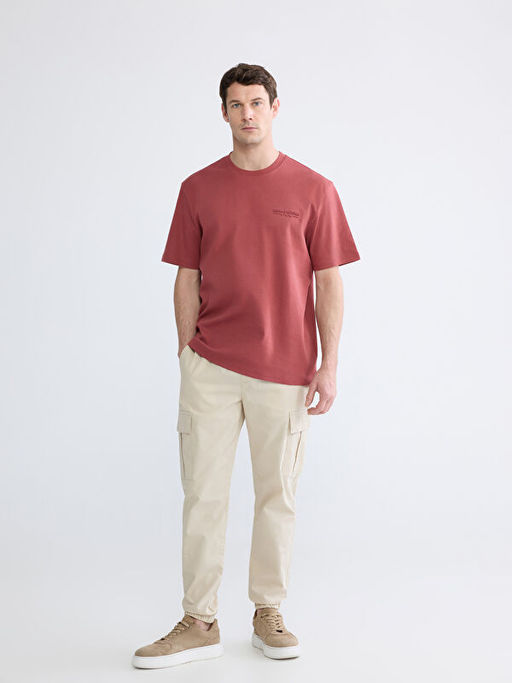 Rahat Kal?p Bisiklet Yaka Nak??l? Erkek Ti??rt