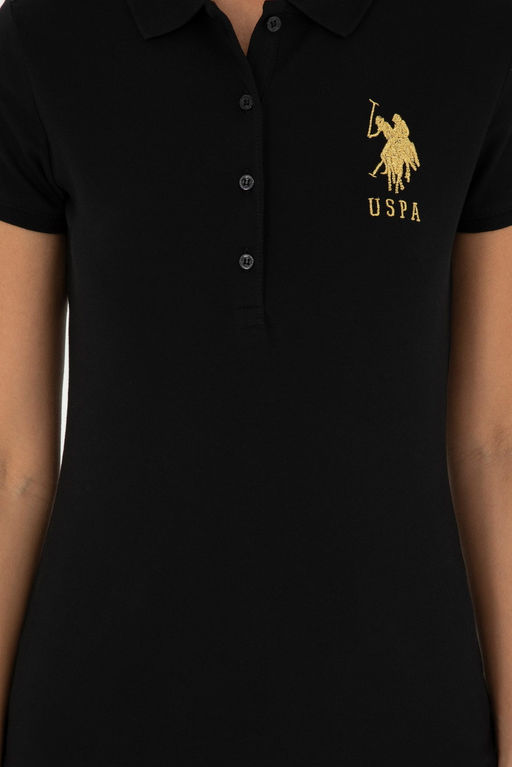 Женская черная базовая футболка - U.s. polo assn фото 6