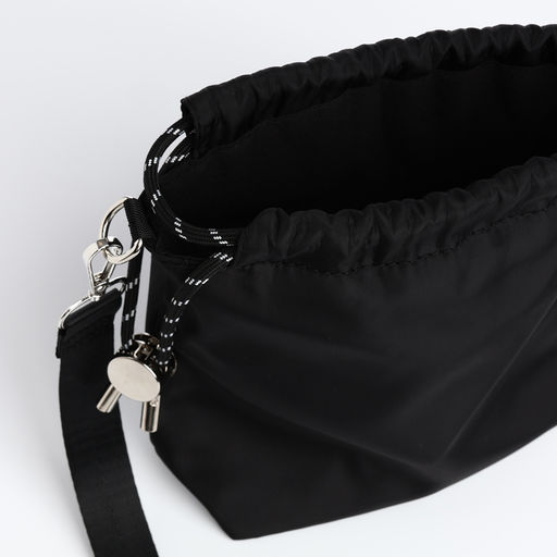 Сумка женская 20*7*18 отд на клапане, регул. ремень, черный - Simaland фото 7