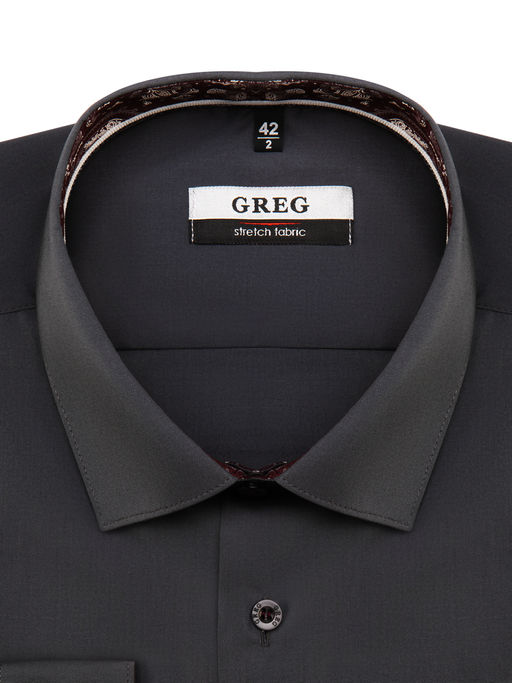 Сорочка мужская длинный рукав GREG 330/237/0873/Z/1p STRETCH  фото 3
