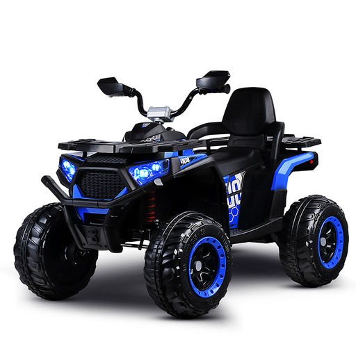 Электромобиль детский "Квадроцикл" (цвет черно-синий)