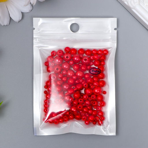 Бусины для творчества пластик «Круглые. Искушение», d=3-8 мм, набор 10 г