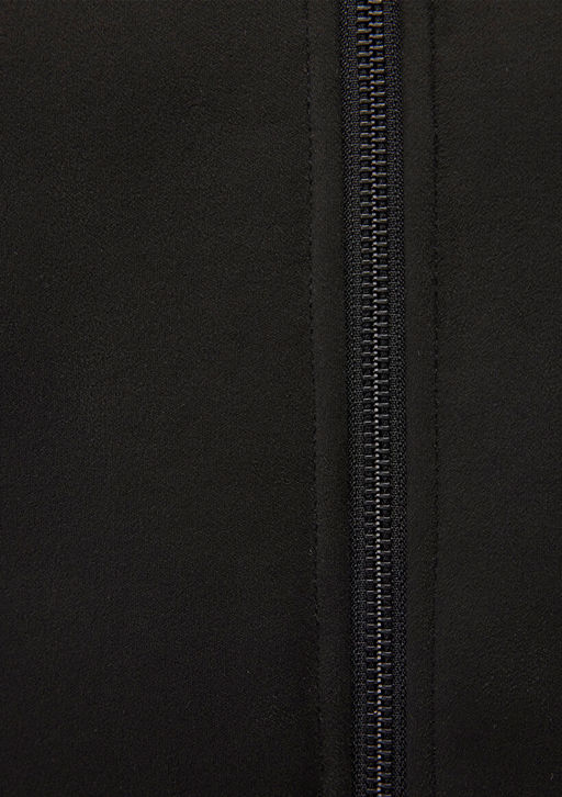 Siyah Suni Deri Ceket - Mavi фото 7