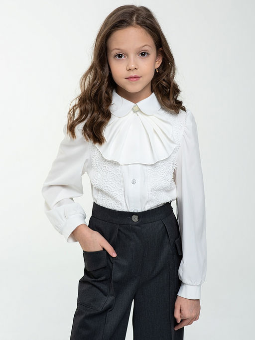 Школьные брюки для девочки Mooriposh, модель 0429